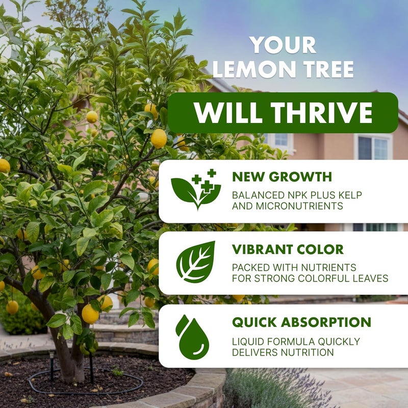 TPS NUTRIENTS Lemon Tree Fertilizer, Complete Lemon Tree Plant Food, 8 oz (250mL) - Image 2